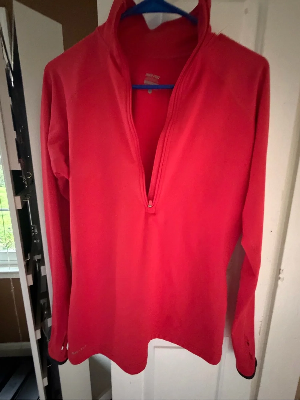Nike Women's Red Half-Zip Pullover Sweatshirt, NWOT,